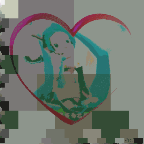 Miku love - 無料のアニメーション GIF