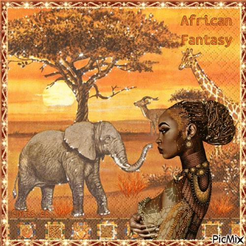 'African Fantasy'-------- Contest - Gratis geanimeerde GIF