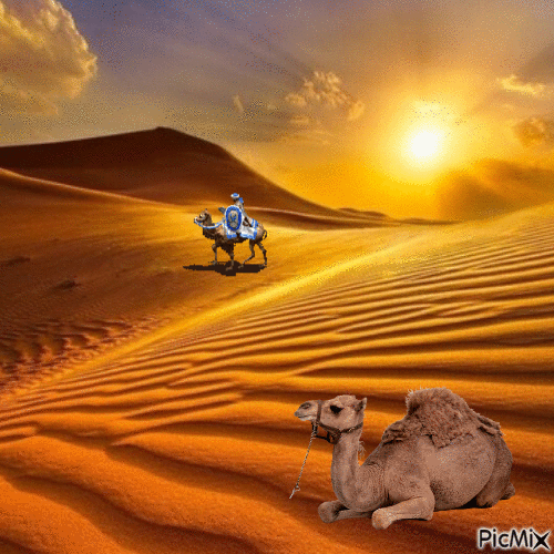 Le désert - GIF animasi gratis