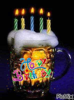 Happy Birthday Beer - PNG gratuit