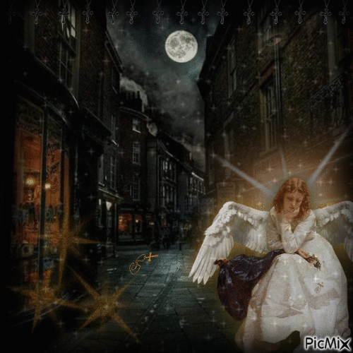 angel in a godless city - GIF animé gratuit