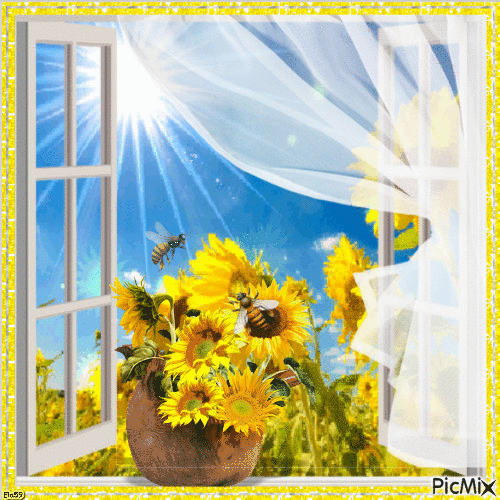 Sunflowers - Zdarma animovaný GIF