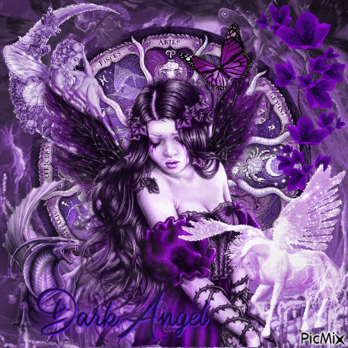purple goth - Gratis geanimeerde GIF