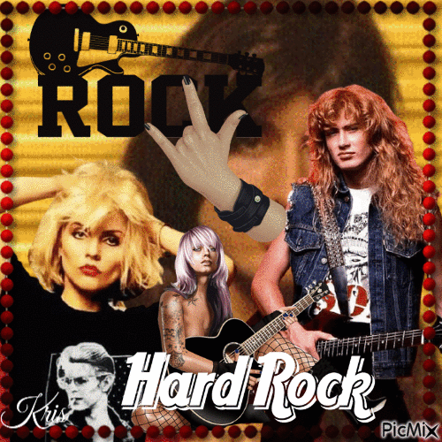 80's Hard Rock - Бесплатный анимированный гифка
