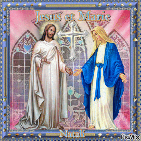 Jesus et Marie - GIF animé gratuit
