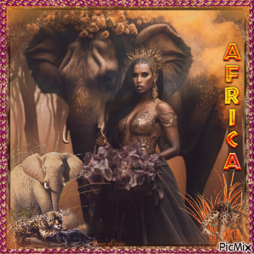 Concours :  Fantasy africaine - Бесплатный анимированный гифка