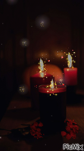 candle glitters - GIF animé gratuit