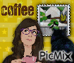 Coffee with a Cat - Animovaný GIF zadarmo
