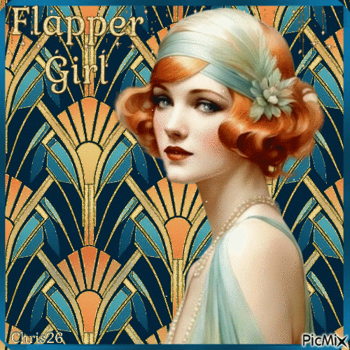 Flapper Girl - Darmowy animowany GIF
