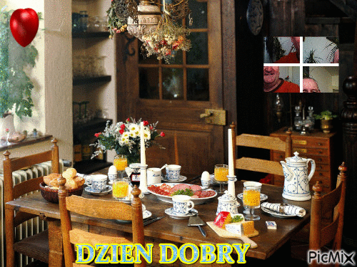 DZIEN DOBRY :-))) DZIEN DOBRY :-)))) - Ingyenes animált GIF