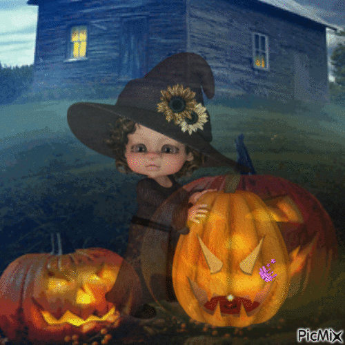 joyeux halloween - Animovaný GIF zadarmo