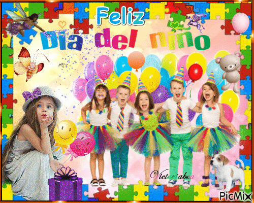 Feliz Día del Niño - Bezmaksas animēts GIF