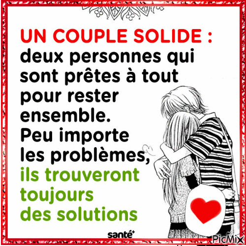 UN COUPLE SOLIDE... - Free animated GIF