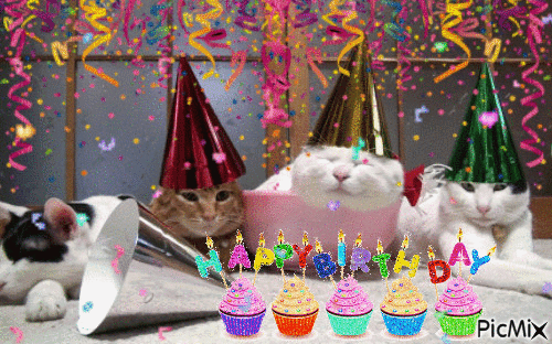 Happy Birthday 2 - GIF animado gratis