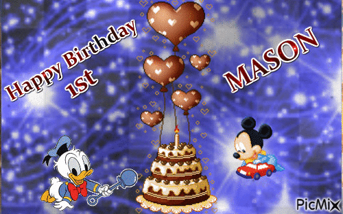 Mason's Birthday - GIF animé gratuit