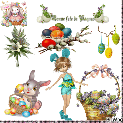 Bonnes fêtes de Pâques-1/04/2024 - 無料のアニメーション GIF