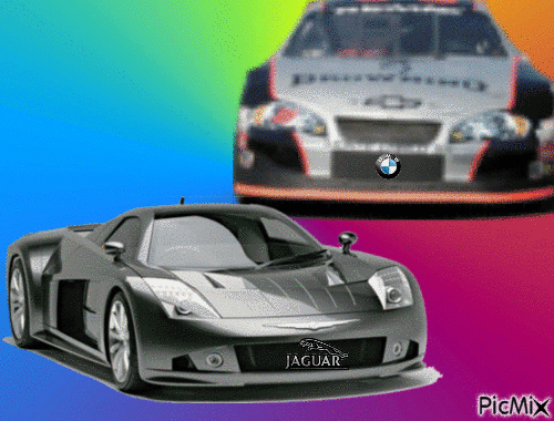 Les voiture de sport - GIF animate gratis