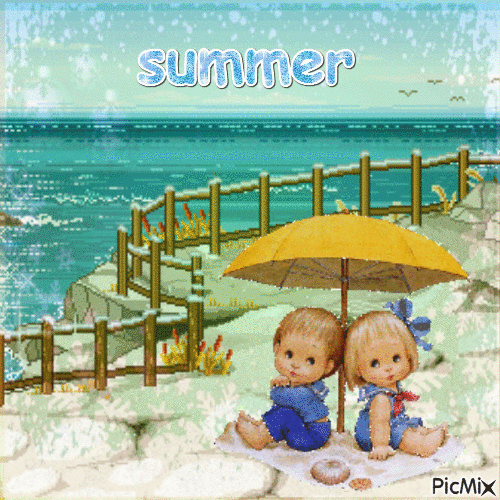 Sommer, été, summer - Gratis animerad GIF