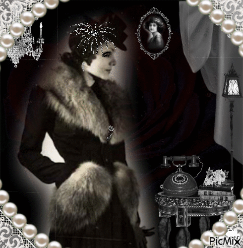 Concours "Vintage en noir et blanc" - Darmowy animowany GIF