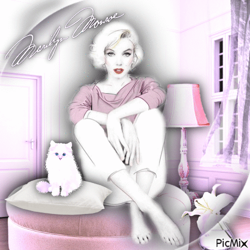 Marilyn Monroe Art - Free animated GIF