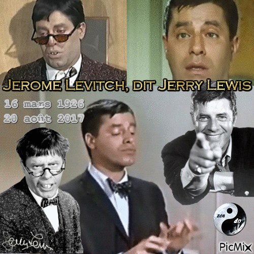 RIP Jerry Lewis - Gratis animeret GIF