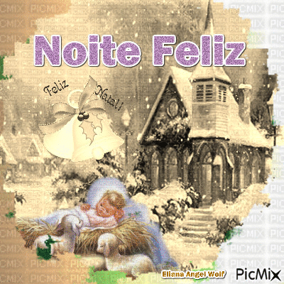 Noite Feliz - Zdarma animovaný GIF