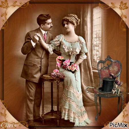Couple vintage - 免费PNG
