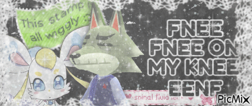 FNEE FNEE ON MY KNEE EENF (BANNER) - Bezmaksas animēts GIF