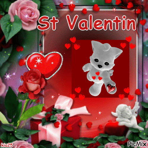 st Valentin - GIF animado gratis