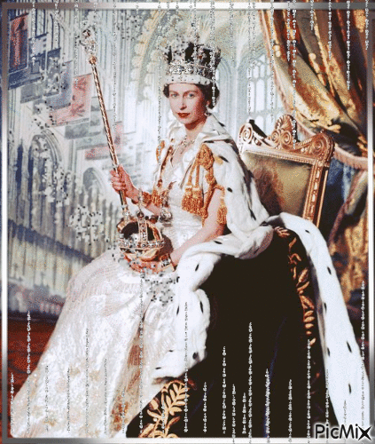 Queen Elizabeth II - Ingyenes animált GIF