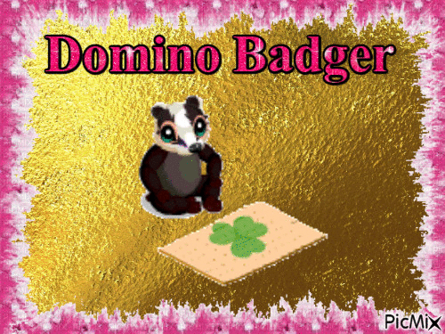 Domino Badger - Безплатен анимиран GIF