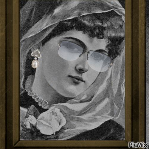 portrait vintage - Darmowy animowany GIF