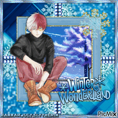 {♦}Todoroki in a Winter Wonderland{♦} - Nemokamas animacinis gif