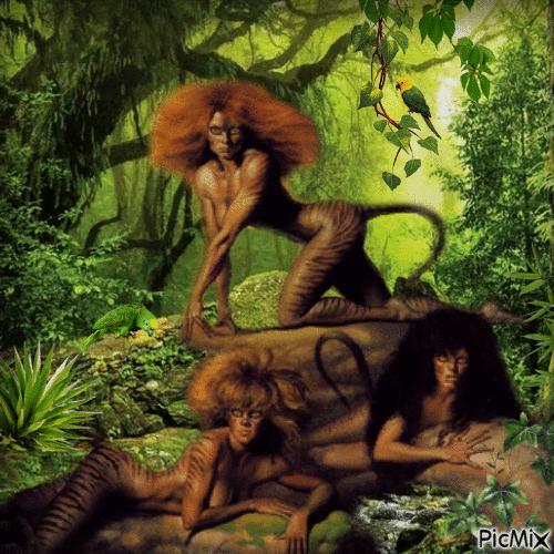 jungle fantasy - Gratis animeret GIF