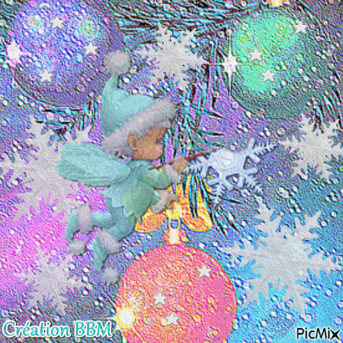 Ange de Noël par BBM - GIF เคลื่อนไหวฟรี