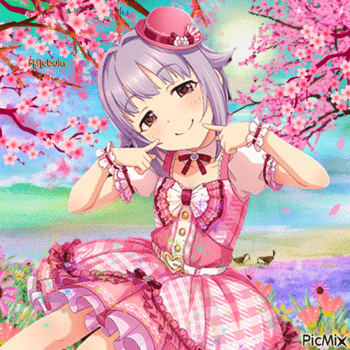 Cherry Blossom - Anime/contest - GIF เคลื่อนไหวฟรี