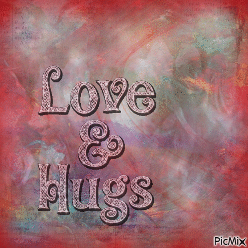 love & hugs - Darmowy animowany GIF