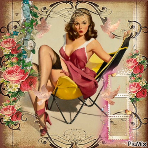 Pretty Pink PinUp - PNG gratuit