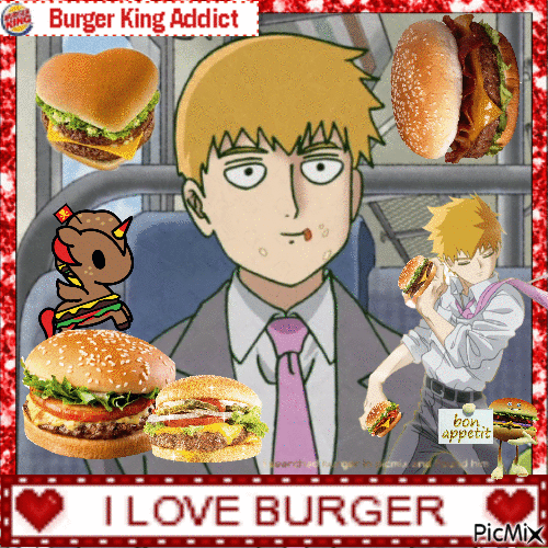 reigen burgers - Бесплатный анимированный гифка