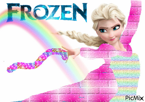 Rainbow Elsa - Kostenlose animierte GIFs