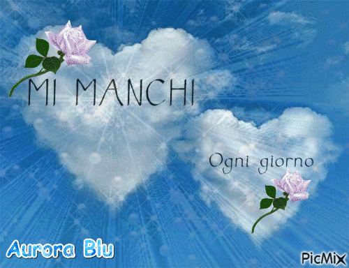 mi manchi - Безплатен анимиран GIF