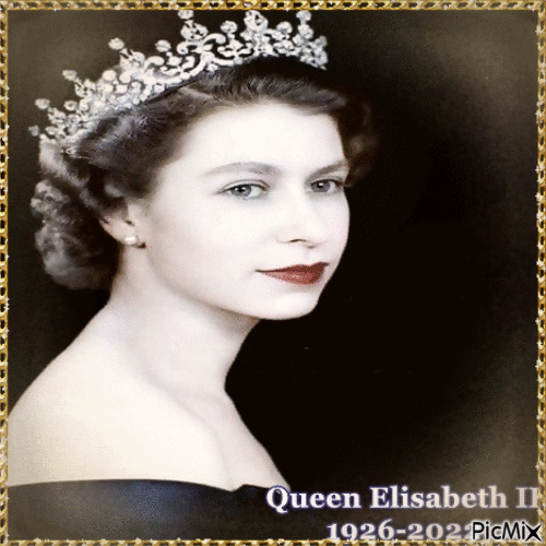 Queen Elisabeth II - Бесплатный анимированный гифка