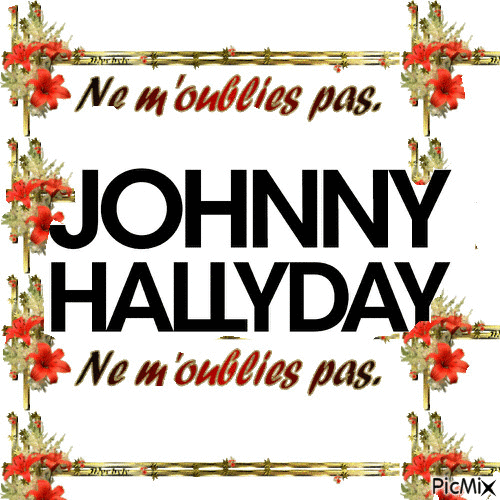 JOHNNY HALLYDAY - Animovaný GIF zadarmo