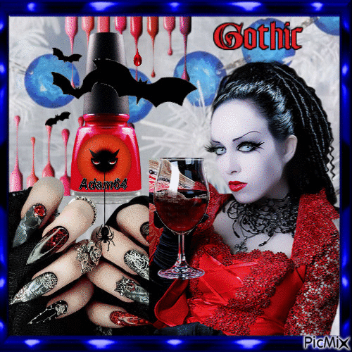 Gothic manicure contest - Gratis geanimeerde GIF