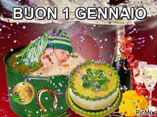 BUON 1 GENNAIO - 無料のアニメーション GIF