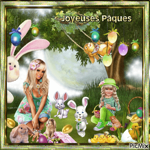 joyeuse Pâques - 無料のアニメーション GIF