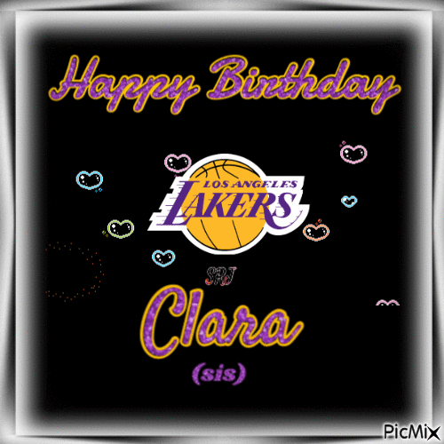 LA Lakers birthday - Free animated GIF