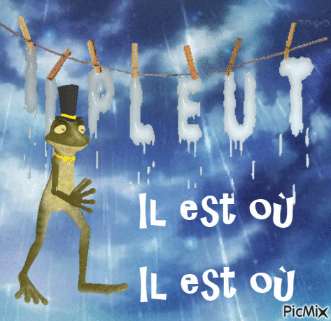 Il pleut - 無料のアニメーション GIF