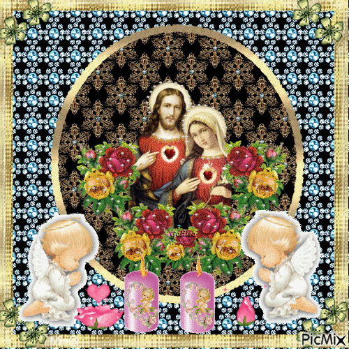 JESUS AND MARY - Free animated GIF