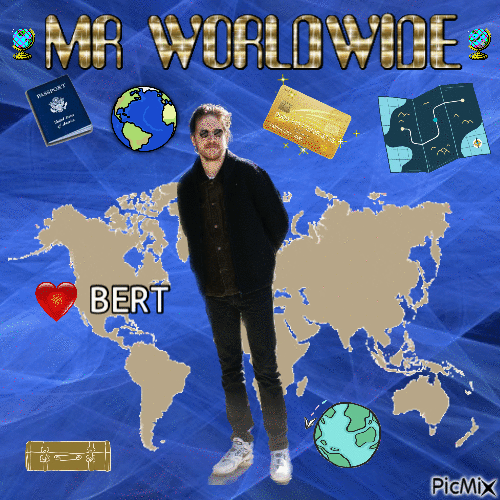 MR WORLDWIDE Bert - Bezmaksas animēts GIF